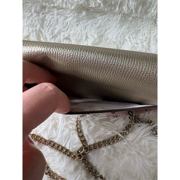 Kate Spade New York Sylvia Wallet Crossbody Purse Gold Small Chain Strap - Picture 4 of 10